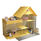 Cat Cage Villa Home Super Large Space with Toilet Separation Pet Cattery Indoor Cat Nest Pet Cat House Pet Supplies 15,14,1,16,7,6,9,8,11,10,13,12,3,2,5,4