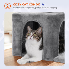 Cat Tree Small Cat Tower Cat Condo for Indoor Cats with Sisal Covered Scratching Post, Deep Hammock for Kittens and Small Cats AMT0044GY-GL / france,AMT0044GY-GL / CZECH REPUBLIC,AMT0044GY-GL / United States,AMT0173GY / CZECH REPUBLIC,AMT0173GY / france,AMT0173GY / United States