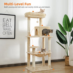 5-Level Cat Tree for Indoor Cats Cat Tower for Large Cats with Large Hammock Sisal Covered Scratching Posts Cozy Condo Top Perch AMT0110BG-LF / france,AMT0110BG-LF / United States,AMT0110GY-LF / United States,AMT0110GY-LF / CZECH REPUBLIC,AMT0110BG-LF / CZECH REPUBLIC,AMT0110GY-LF / france