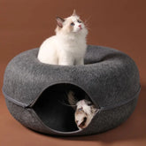 Donut Cat Bed Pet Cat Tunnel Interactive Game Toy Cat Bed Dual-use Indoor Toy Kitten Sports Equipment Cat Training Toy Cat House Gray / 50X20cm,Dark gray / 50X20cm,Coffee / 50X20cm,Khaki / 50X20cm,Gray / 60X27cm,Khaki / 60X27cm,Dark gray / 60X27cm,Blue / 60X27cm,Pink / 50X20cm,Pink / 60X27cm,Blue / 50X20cm,Coffee / 60X27cm,Cream white / 60X27cm,Cream white / 50X20cm