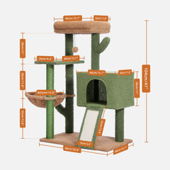 Cat Tree 41 Inches Cactus Cat Tower