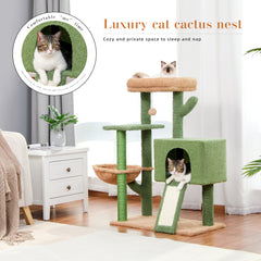 Cat Tree 41 Inches Cactus Cat Tower