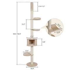 Floor to Ceiling Cat Tree PF008-