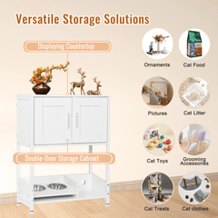 Cat Bowl Stand Cabinet PF029 Cat Feeding Stations