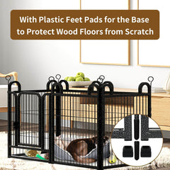 Puppy Playpen Small Dog Fence Indoor Outdoor 24in High -6 Panels and 8 Panels PS770 PS773 6 panels,8panels