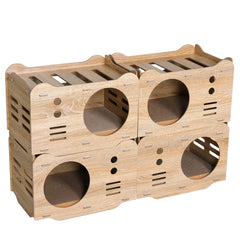 Wooden Cat House Stackable Collapsible Condos PF019 Cat Condos/Beds
