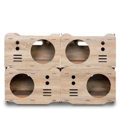 Wooden Cat House Stackable Collapsible Condos PF019 Cat Condos/Beds