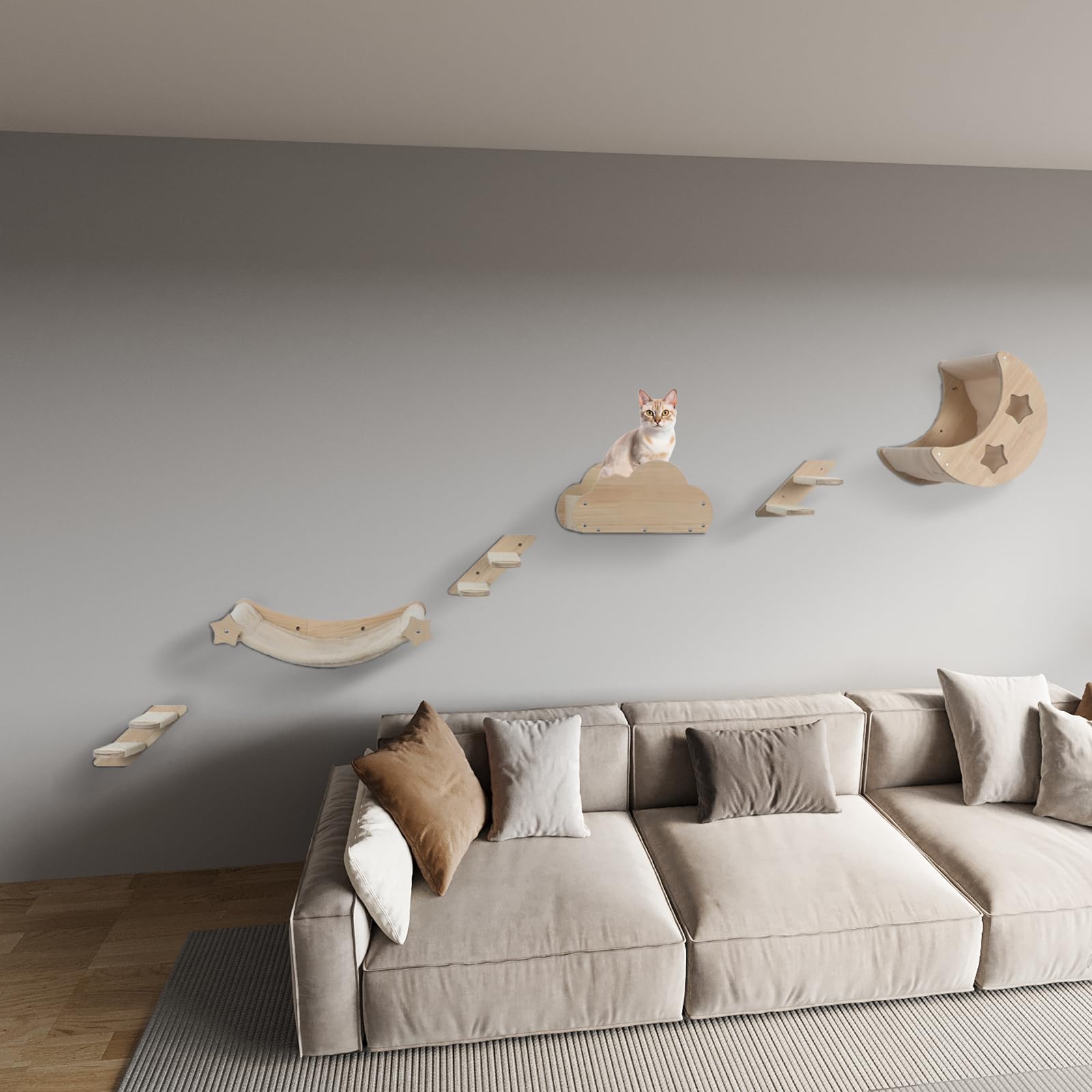 Cat Shelves and Perches for Wall PF009