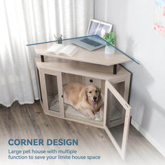 Corner Pet House with Multiple Function PF7316