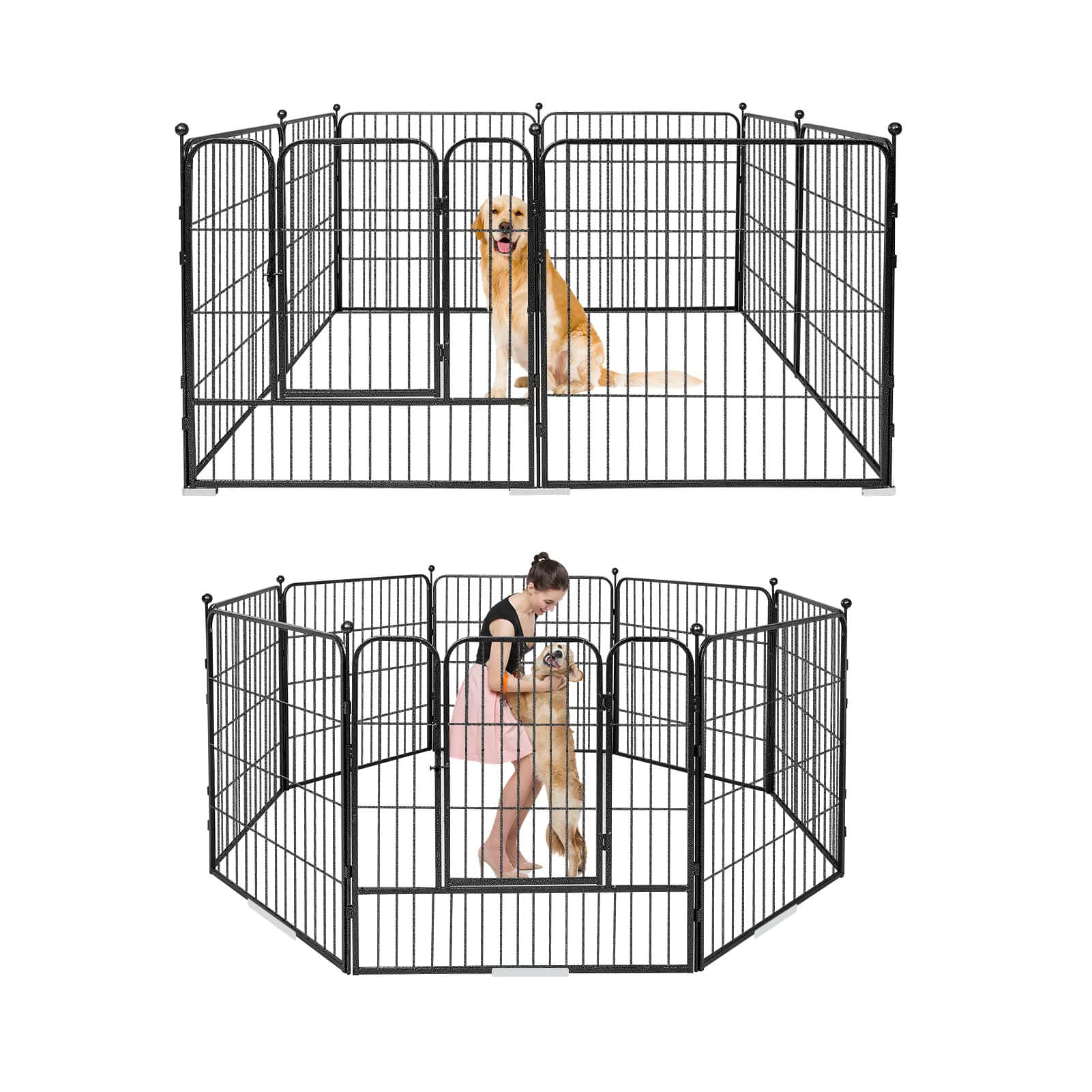 Dog Playpen 8/16 Panels 32'' 8 Panels
