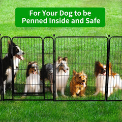 12 Panels Heavy Duty Dog Pen 32"W x 24"H,32"W x 32"H,32"W x 40"H