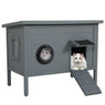 Outdoor Wooden Cat House-PF715 Cat Condos/Beds