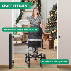 Pet Retractable Gates GH724 55 / Black,55 / White,71 / Black,71 / White