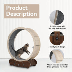 Wooden Cat Exercise Wheel PA201-