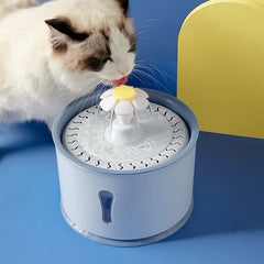 2.4L Pet Cat Drinking Water Fountain Stainless Dark Blue,Grey mat bowl,Dark Blue,Pink,Light Blue,Green,Stainless Pink,Stainless Light Blue,Without Lighting,12 Pcs Filters,Stainless Green,6 Pcs Filters