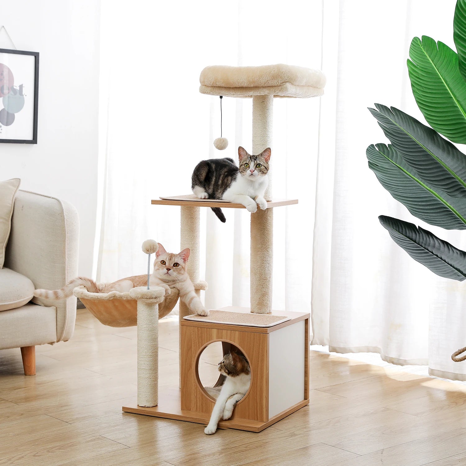 Luxury Cat Tree House Tower with Cabinet Solid Wood Cat Tree Posting Toy Multi-Level Kitten Cat Condo rascador gato arbre à chat AMT0094BN / as picture / United States,AMT0102GY / as picture / CZECH REPUBLIC,AMT0094BK / as picture / United States,AMT0102BN / as picture / CZECH REPUBLIC,AMT0103GY / as picture / United States,AMT0102BN / as picture / spain,AMT0102BN / as picture / United States,AMT0102GY / as picture / spain,AMT0102GY / as picture / United States,AMT0102GY / as picture / france,AMT0110GY / as