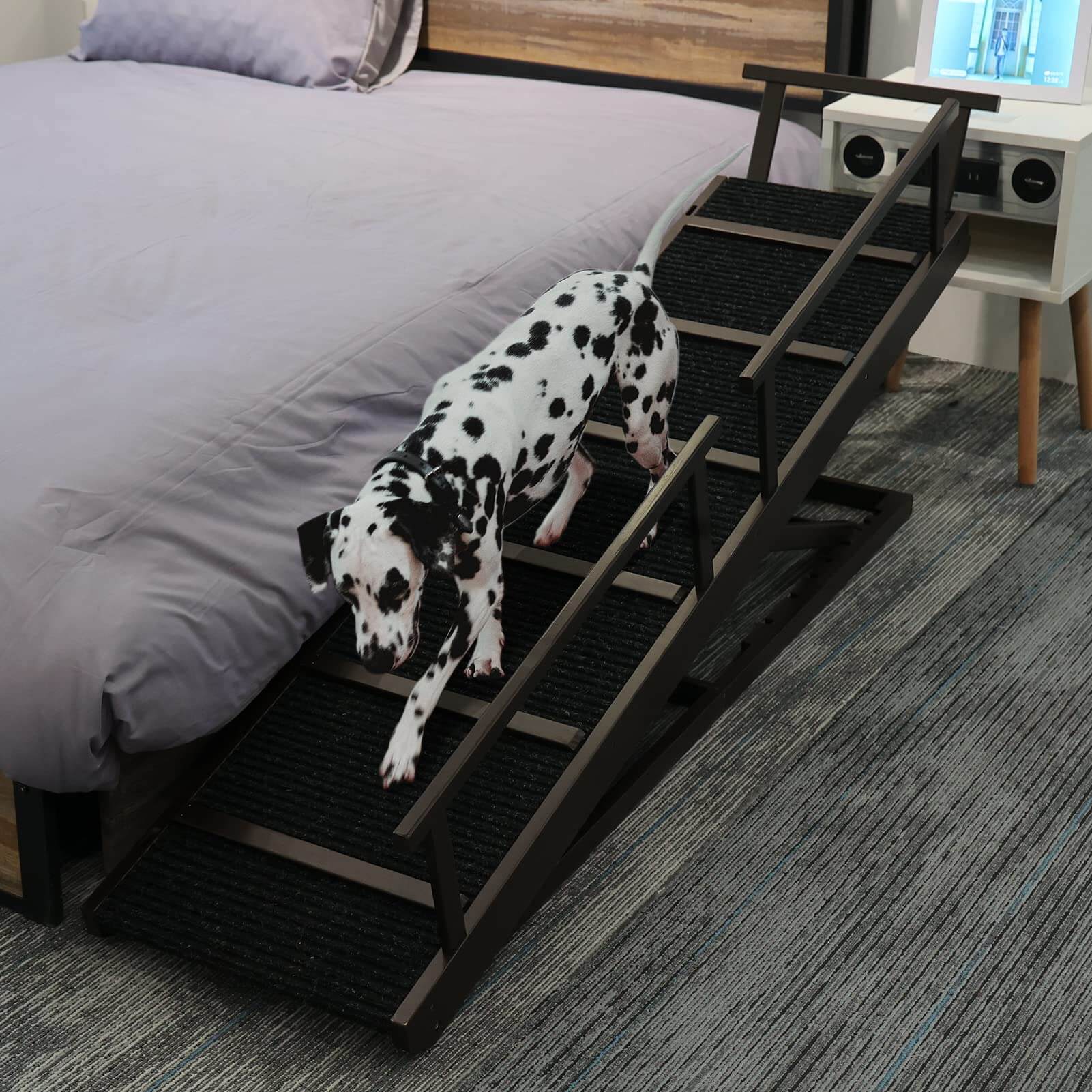 PANTAZO Pet Ramp Folding Portable Wooden Dog & Cat Ramps for Couch or Bed PA903 Pet Ramp