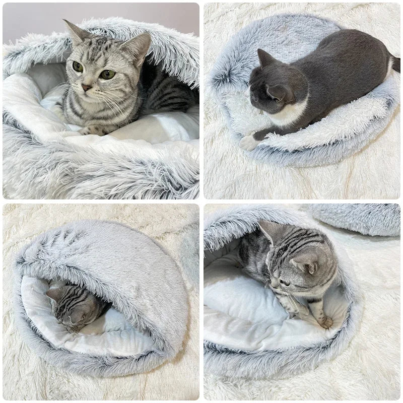 Long Plush Pet Cat Bed Round Cat Cushion Cat House 2 In 1 Warm Cat Basket Cat Sleep Bag Cat Nest Kennel For Small Dog Cat 1Long Hair Green / 35 35 16cm,1Long Hair Green / 40 40 18cm,1Long Hair Green / 50 50 20cm,1Long Hair Green / 60 60 20cm,3Long Hair grey / 35 35 16cm,3Long Hair grey / 40 40 18cm,3Long Hair grey / 50 50 20cm,4Fabric style gray / 60 60 20cm,5Fabric style coffee / 35 35 16cm,5Fabric style coffee / 40 40 18cm,5Fabric style coffee / 50 50 20cm,5Fabric style coffee / 60 60 20cm,6Fabric style p