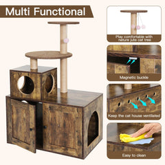 Cat Litter Box Enclosure PA720-Cat Litter Box Furniture