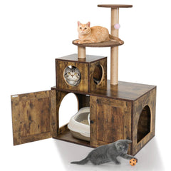 Cat Litter Box Enclosure PA720-Cat Litter Box Furniture