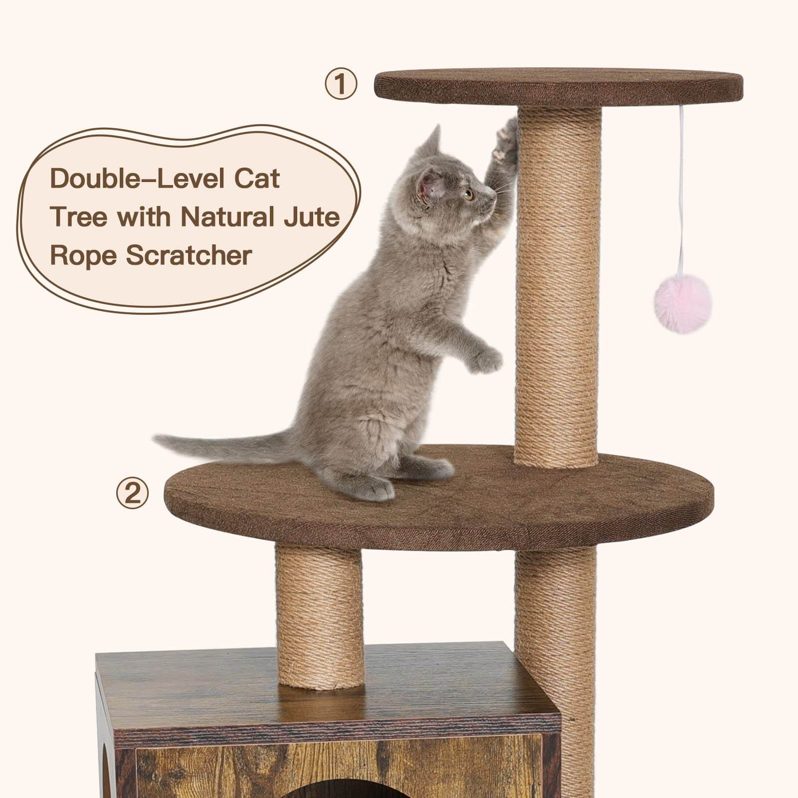 Cat Litter Box Enclosure PA720-Cat Litter Box Furniture
