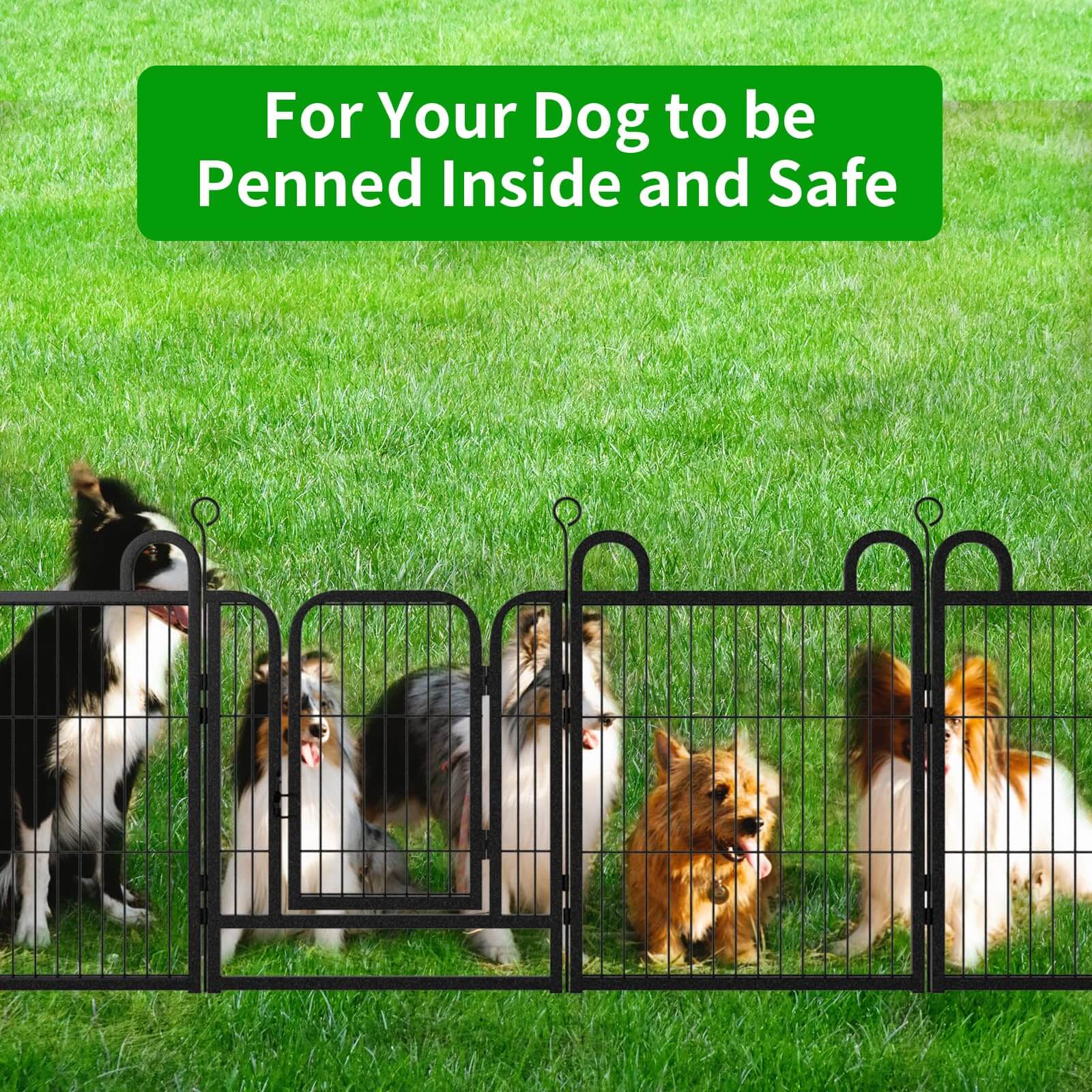 Puppy Playpen Small Dog Fence Indoor Outdoor 24in High -6 Panels and 8 Panels PS770 PS773 6 panels,8panels