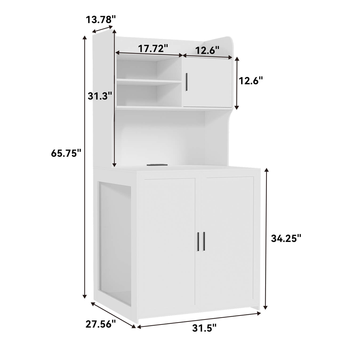 Cat Litter Box Enclosure Cabinet PF018