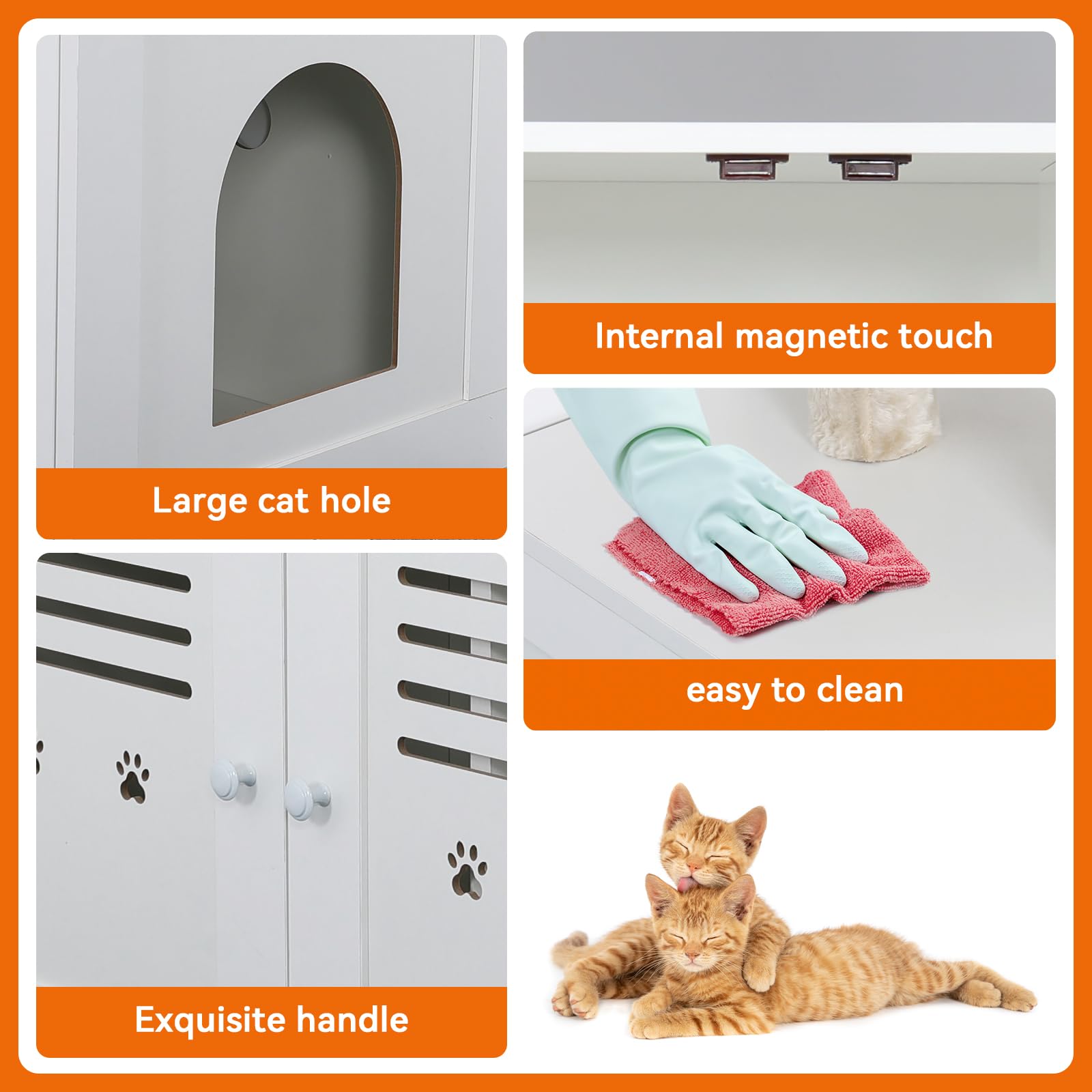 2-in-1 Cat Tree with Litter Box Enclosure PF010