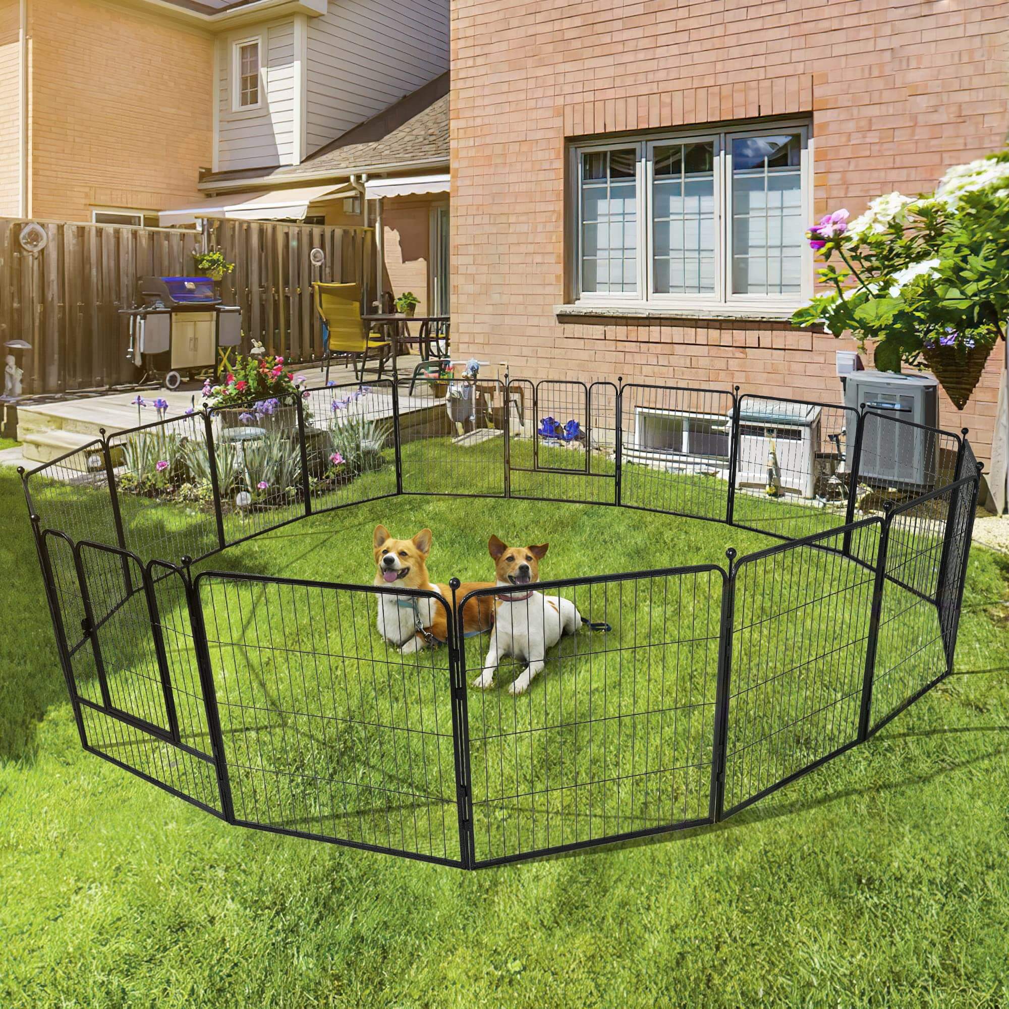 Dog Playpen 8/16 Panels 32'' 8 Panels,16 Panels