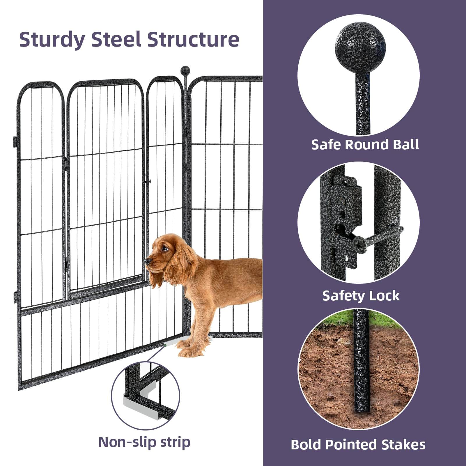 Dog Playpen 8/16 Panels 32'' 8 Panels,16 Panels