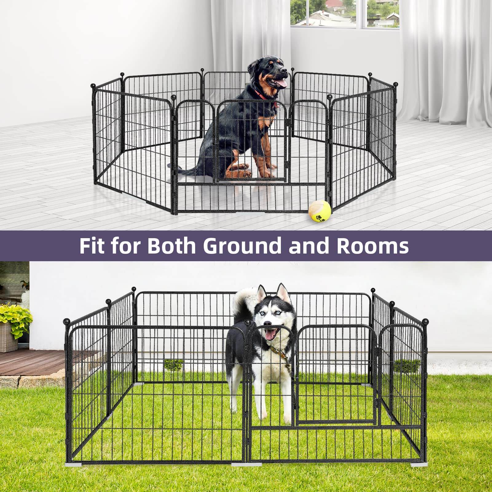 Dog Playpen 8/16 Panels 32'' 8 Panels,16 Panels