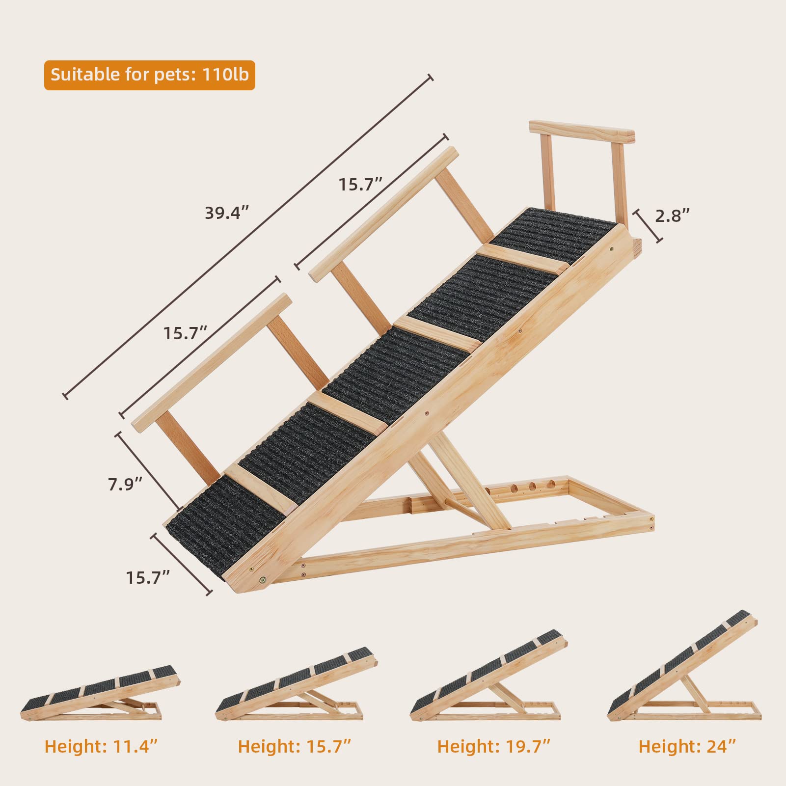 Dog Ramp with Non-Slip PA904