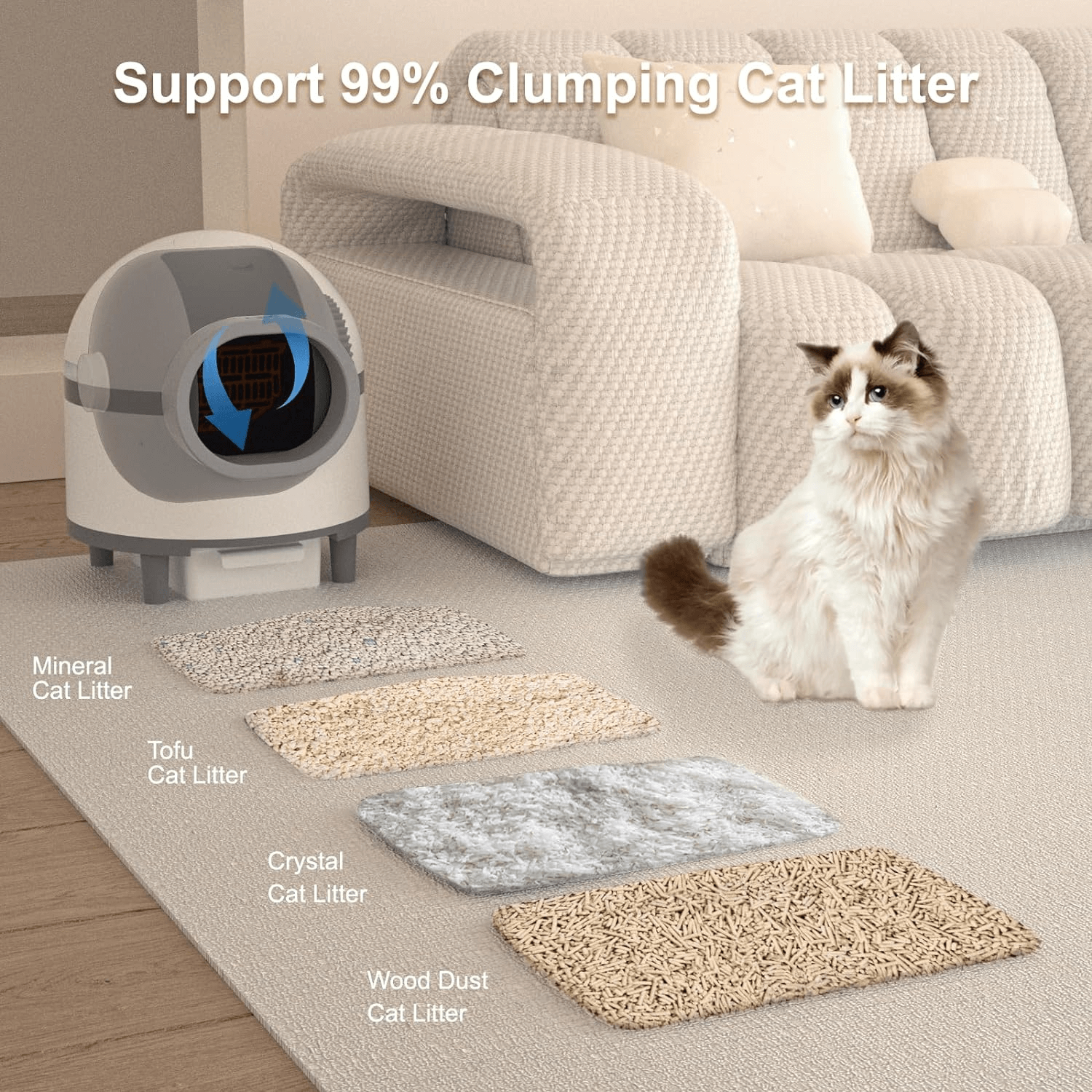 Automatic Cat Litter Box PA016 Cat Litter Box Furniture