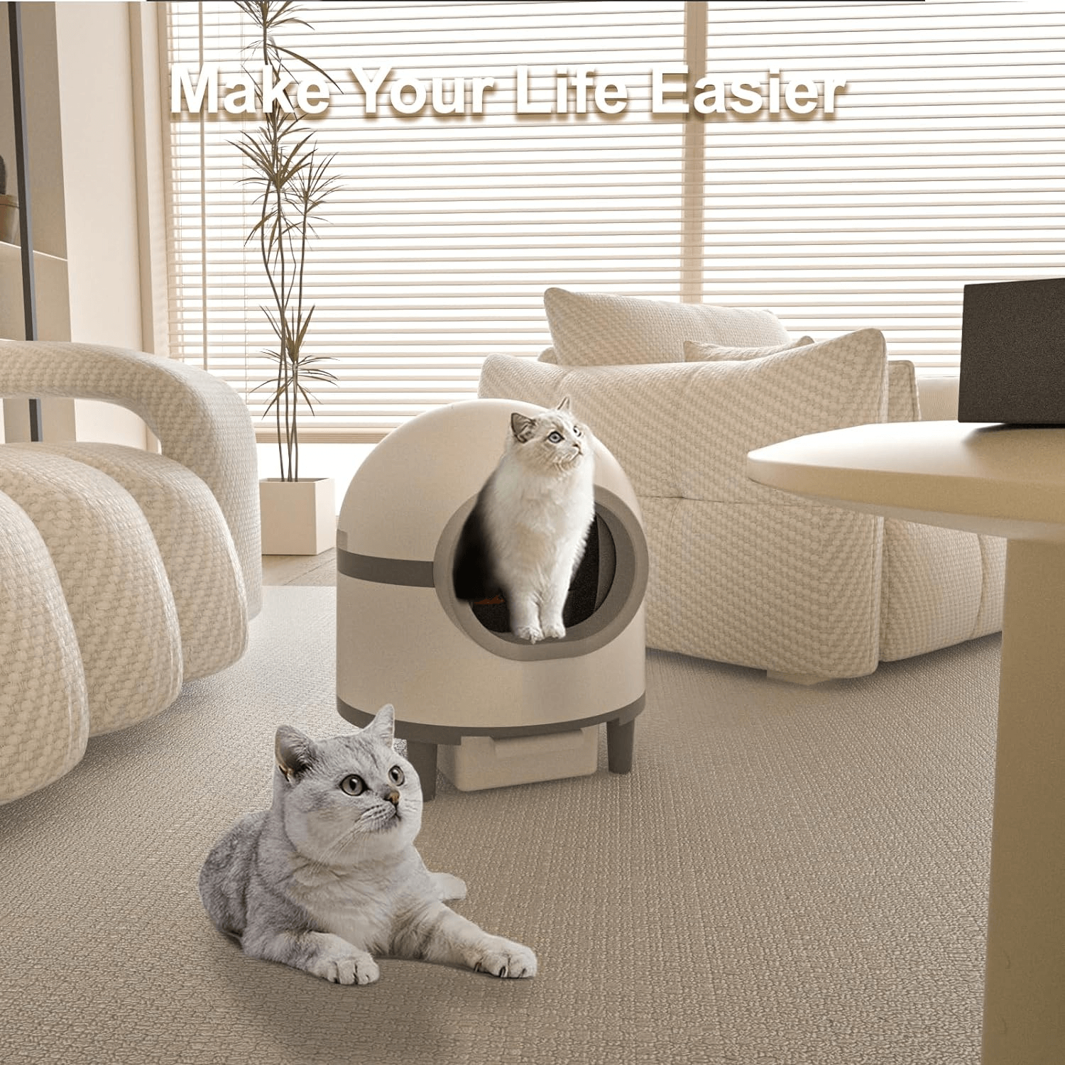 Automatic Cat Litter Box PA016 Cat Litter Box Furniture