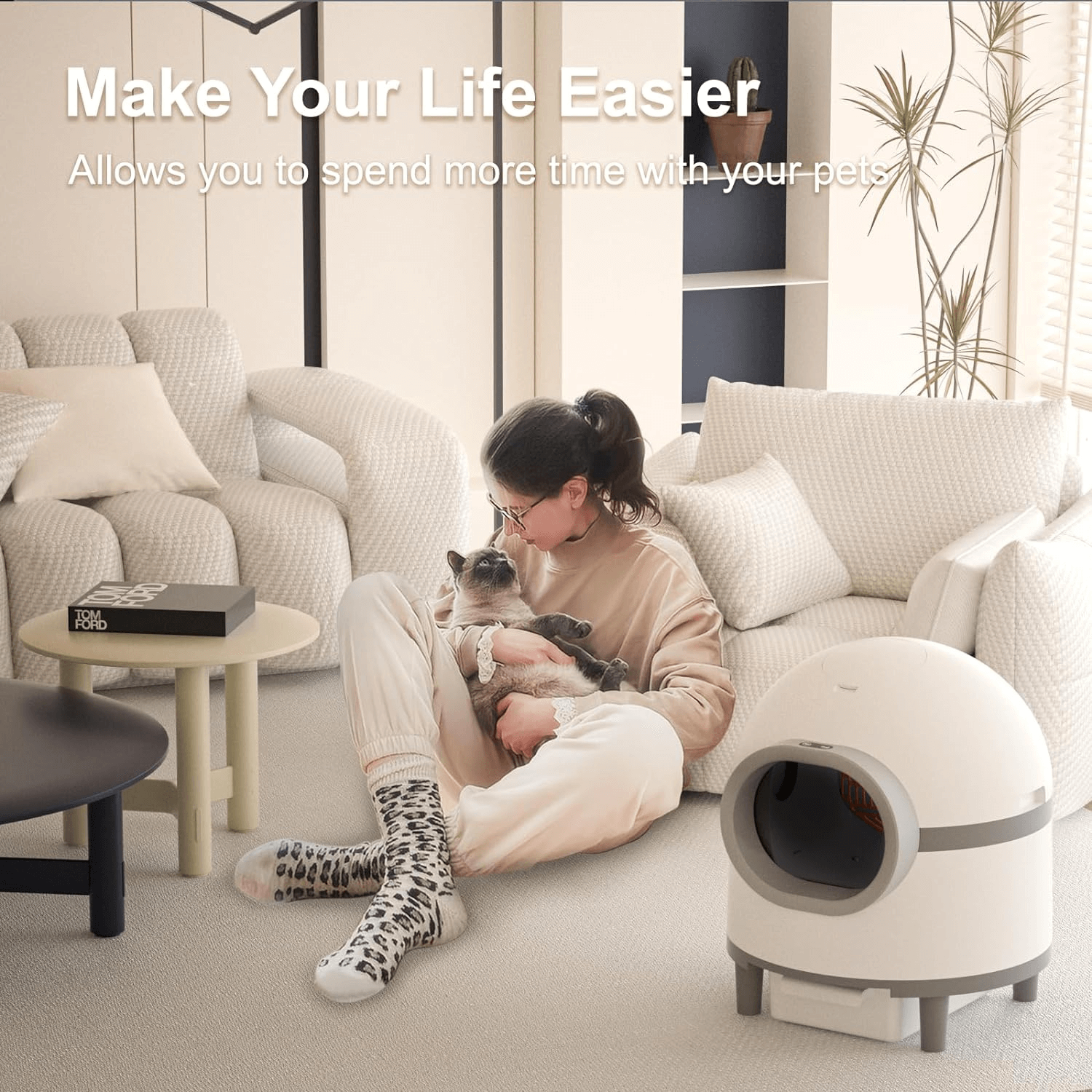 Automatic Cat Litter Box PA016 Cat Litter Box Furniture