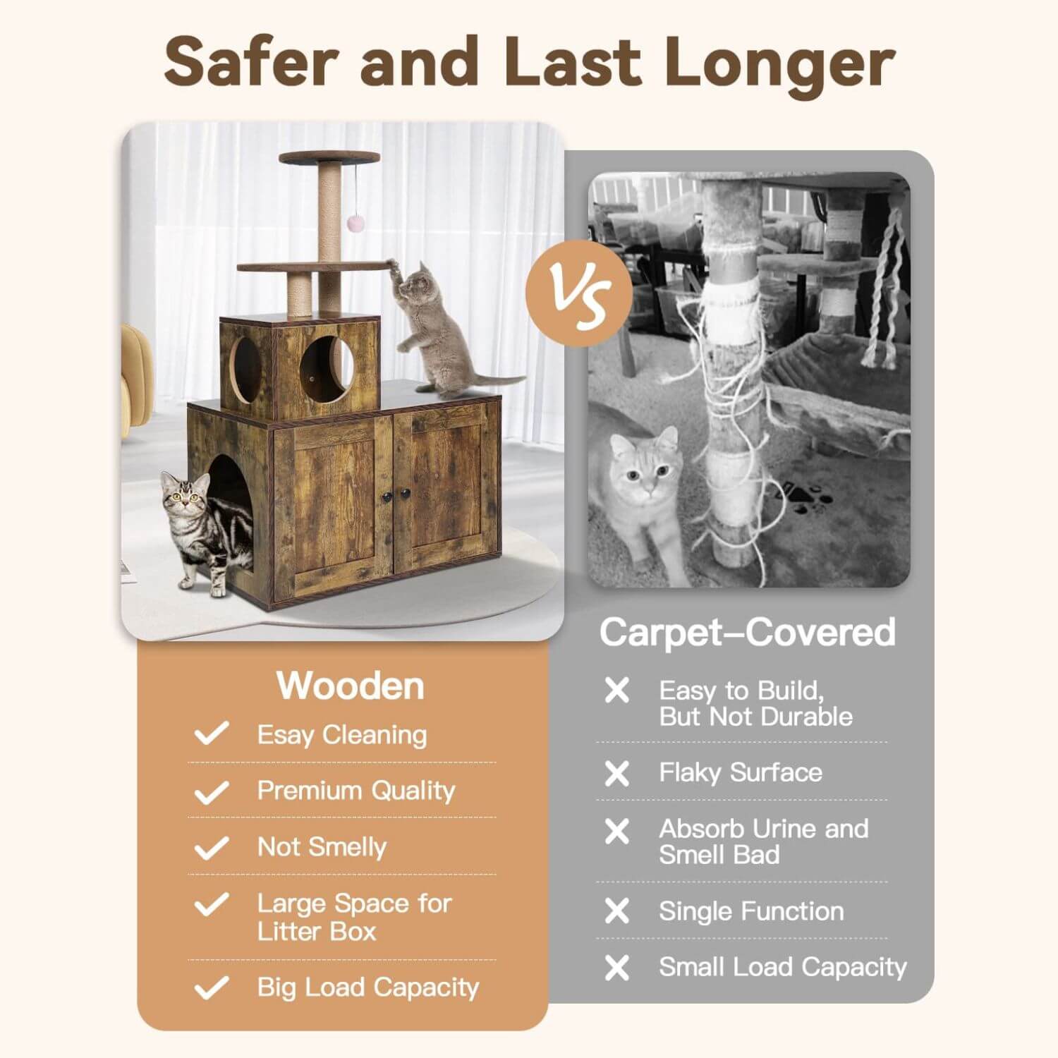 Cat Litter Box Enclosure PA720-Cat Litter Box Furniture
