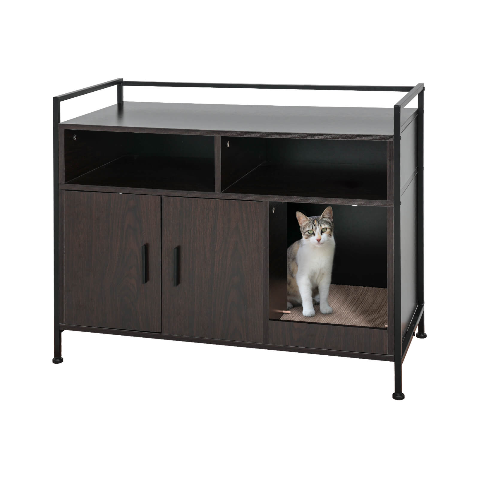 Cat Litter Box Furniture Hidden HW1193-Cat Litter Box Furniture