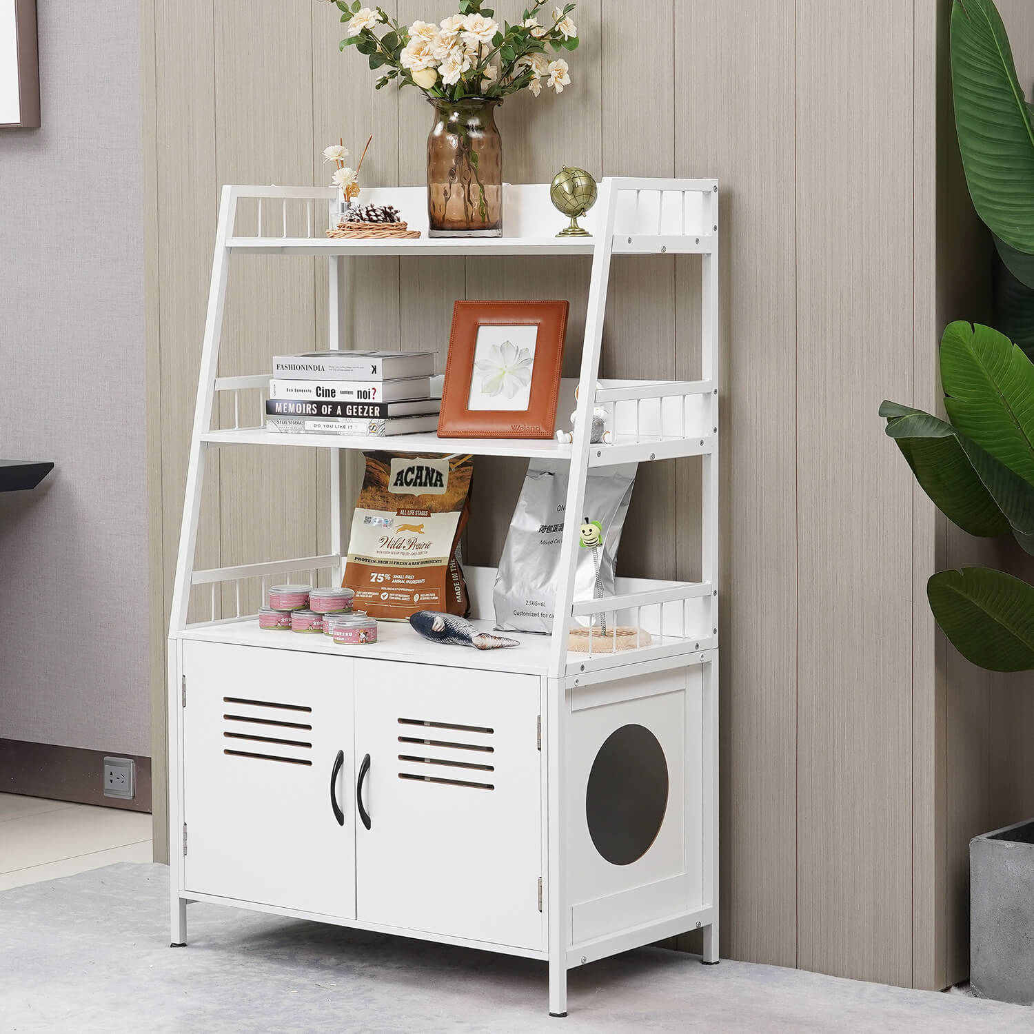 Hidden Cat Litter Box Storage Shelf PF004-