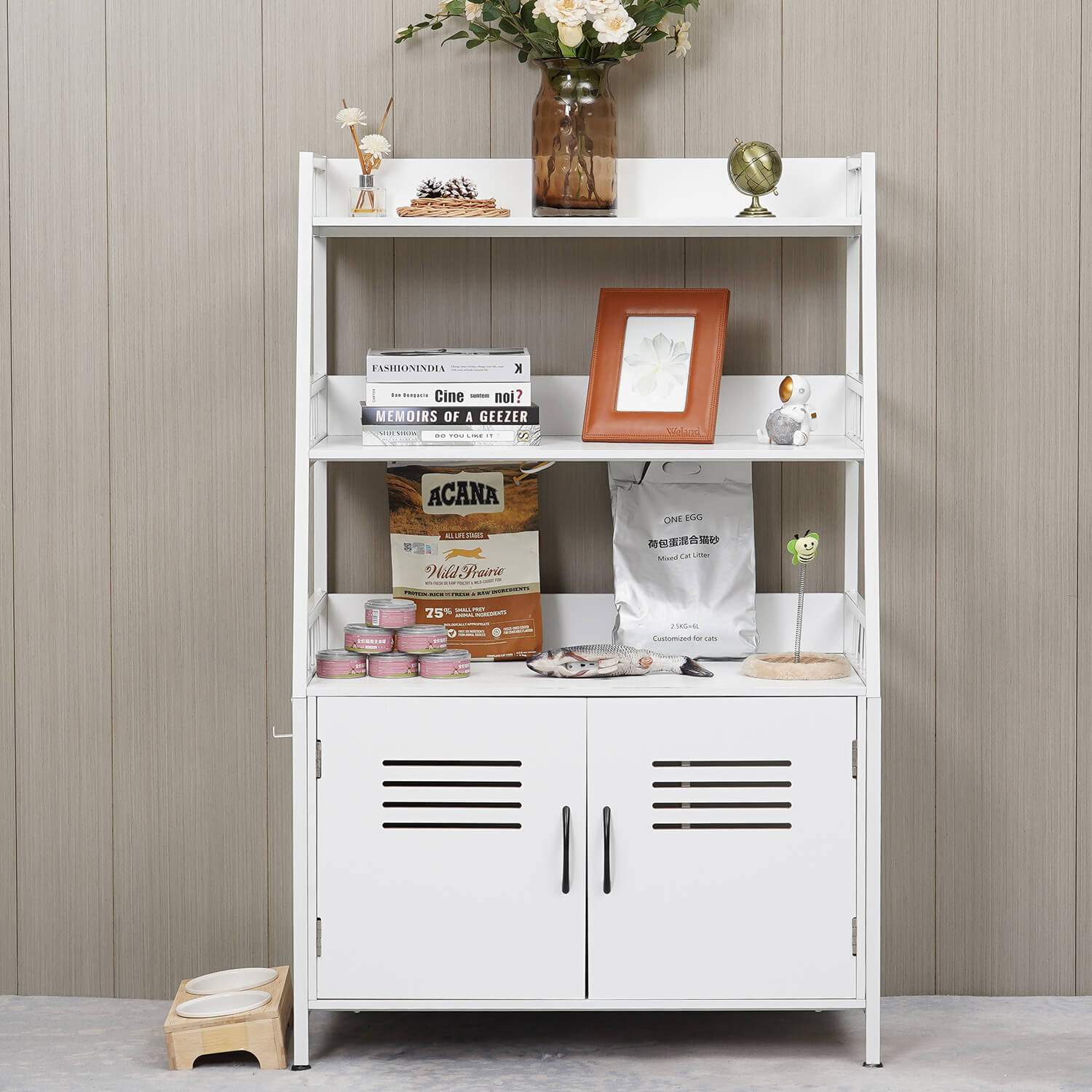Hidden Cat Litter Box Storage Shelf PF004-