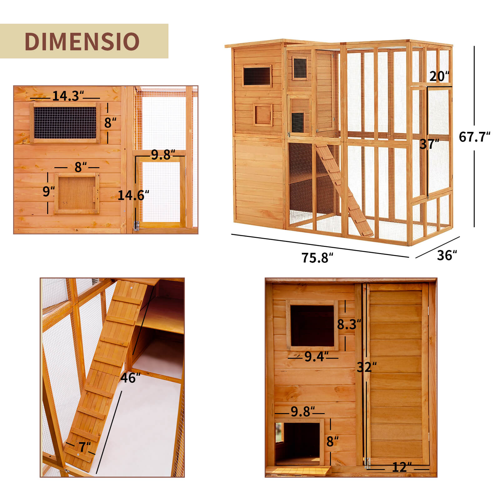 Outdoor Cat Enclosure PE1002-