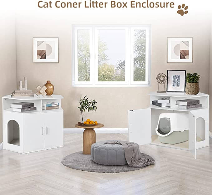 Corner Litter Box Enclosure PF003-