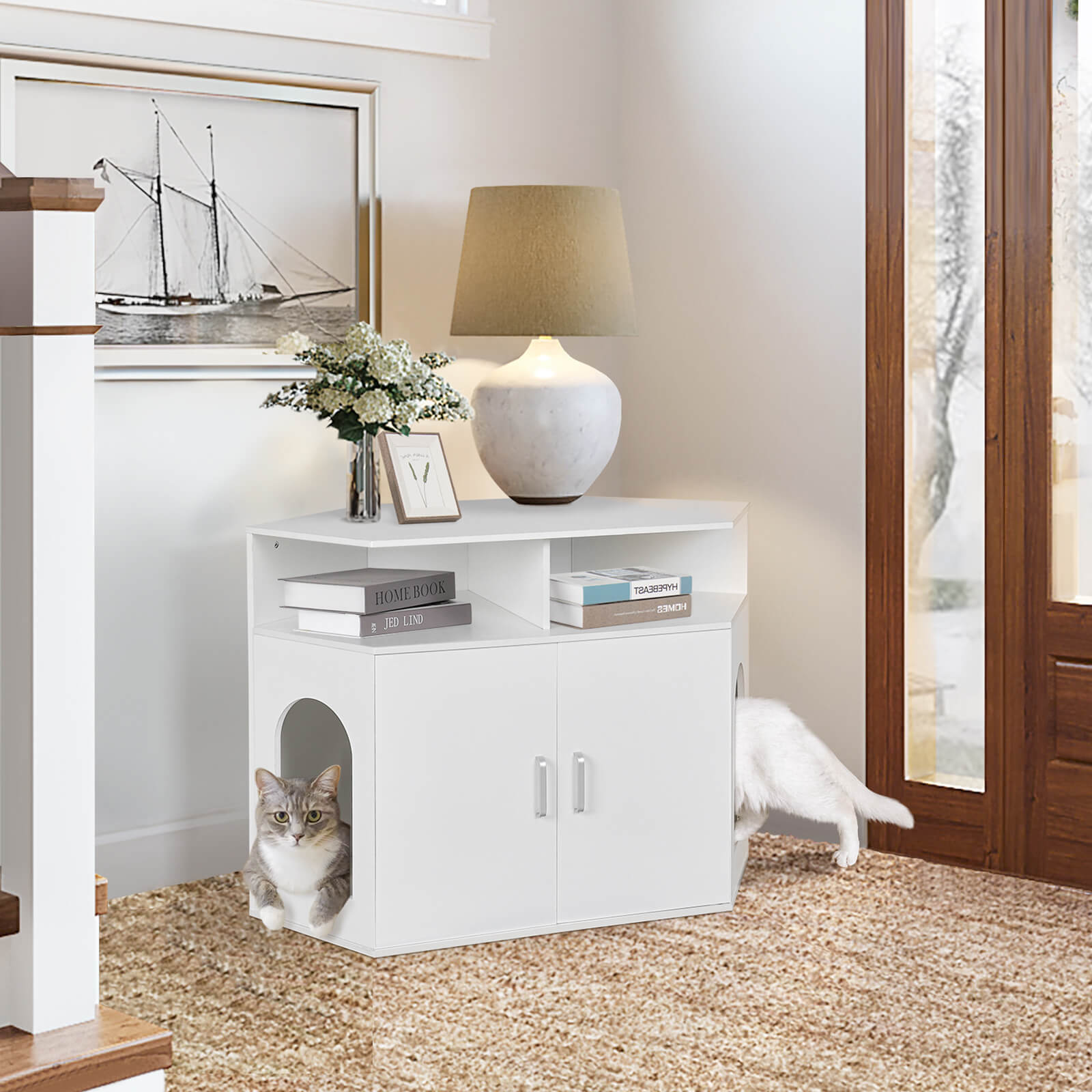 Corner Litter Box Enclosure PF003-